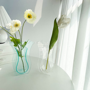 Florero acrílico de alta calidad de lujo personalizado 2025, macetas acrílicas baratas transparentes para decorar flores - Product Image 3