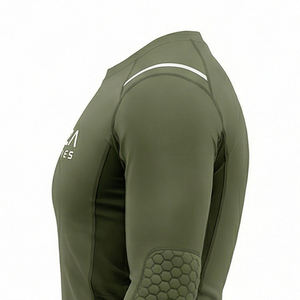 Camiseta de Compresión Titan Shield de Manga Larga para Hombre, para Gimnasio, Entrenamiento, Rendimiento Táctico, Transpirable, Ecológica, de Secado Rápido, MALUZA - Product Image 5