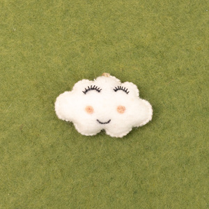 Adorno de Fieltro de Lana con Forma de Nube Sonriente, Formas de Fieltro, Decoración de Nubes de Fieltro, Juguetes Interactivos para Niños, Accesorios para Fotos de Recién Nacidos - Product Image 6