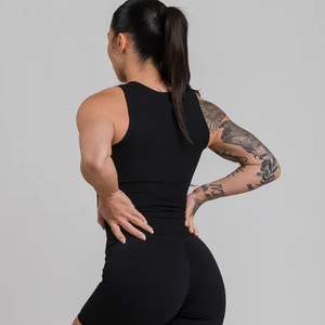 High Quality Rib Lace Stretchable Jersey Fabric Sleeveless Slim Fit Summer Casual Wear Lightweight Breathable 100% Cotton - Product Image 4