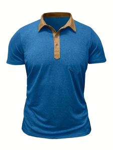 Chemises pour hommes élégantes, anti-plis, teintes unies, fabriquées au Bangladesh, à manches courtes, formelles, de qualité, orientées vers l'exportation - Product Image 5