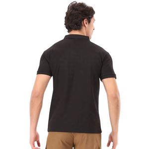 Camiseta Casual de Algodón de Manga Corta Negra para Hombre, Tejido Sólido, Ropa Personalizada al por Mayor - Product Image 6