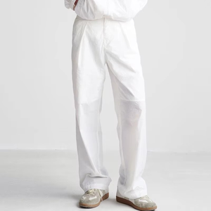 Nouveau survêtement unisexe en nylon 100% léger, personnalisé, avec logo contrasté, réfléchissant, cordon de serrage, pour adolescents, style streetwear - Product Image 3