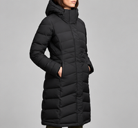 Nouvelles parkas longues pour femmes de haute qualité, vestes matelassées, vestes rembourrées, fabrication sur mesure, logo personnalisé, vestes rembourrées unies
