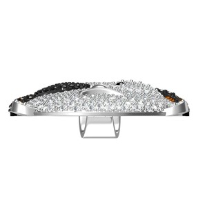 Colgante de plata S925 chapado en oro con diamante certificado IGI, rostro de Jesús, corona de espinas, cruz religiosa, dije con diamante VVS, joyería. - Product Image 4
