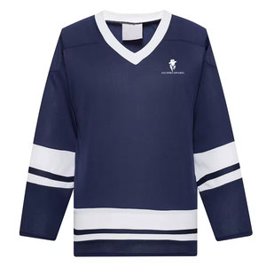 Maillot de hockey sur glace personnalisé en gros avec un matériau doux et respirant pour les équipes extérieures et les uniformes de club - Product Image 1