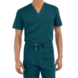 Ensemble de gommages d'hôpital d'été pour femmes de meilleure conception respirant et vendu à bas prix uniforme d'infirmière tricoté haut 2026 - Product Image 5