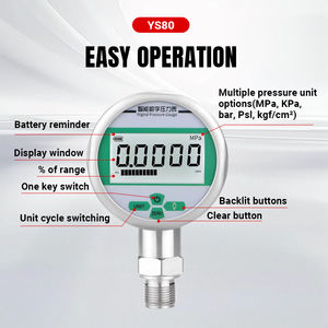 มาอิรุยเคซี 80 มม. เครื่องมือวัดความดันแบบดิจิตอล ทนทานต่อการกัดกร่อน พร้อมหน้าจอแสดงผล วัดแรงดันสุญญากาศ - Product Image 3