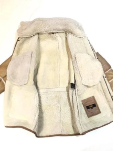 Premium Leather <b>Shearling</b> <b>Jacket</b> <b>Men</b> Genuine Sheepskin Fur Winter Aviator Coat Warm Stylish Classic Luxury Outerwear Fit - Product Image 5