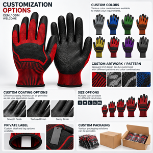 Gants de travail personnalisés en nitrile, adhérence flexible, protection des mains, vente en gros OEM - Product Image 5