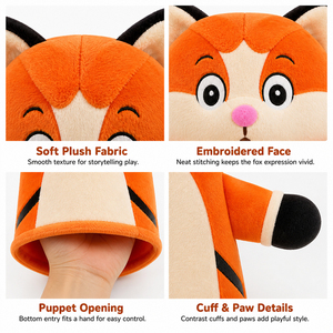 Marioneta <span class=keywords><strong>de</strong></span> Mano <span class=keywords><strong>de</strong></span> Peluche Personalizada <span class=keywords><strong>de</strong></span> Zorro, Marioneta <span class=keywords><strong>de</strong></span> Mano Personalizable <span class=keywords><strong>de</strong></span> Alta Calidad, Marionetas <span class=keywords><strong>de</strong></span> Mano para Niños Más Vendidas - Product Image 3