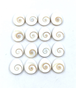 พลอยเชลล์คาโบชองรูปตาชีวา ทรงลูกแพร์ธรรมชาติ ขนาด 20*15 มม. 18*15 มม. 16*13 มม. 14*11 มม. พลอยเม็ดเดี่ยวสำหรับทำเครื่องประดับ - Product Image 1