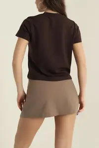 Camisetas de Manga Corta para Mujer, Transpirables, de Poliéster/Algodón, Modelo Nuevo, Mejor Precio, Logotipo Personalizado del Mejor Fabricante, Superventas de Verano - Product Image 5