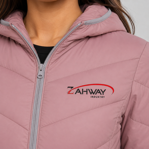 <b>Women's</b> <b>Puffer</b> <b>Jacket</b> Warm <b>Lightweight</b> Quilted Winter Coat Custom Logo Full Zipper Hooded Casual Outerwear <b>Women</b> <b>Puffer</b> <b>Jacket</b> - Product Image 6