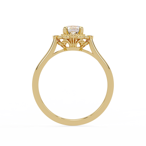 Bague en diamant de laboratoire 1,00 CTW taille ronde VVS certifiée IGI, filigrane vintage en or massif 14K, bague de mariage personnalisée, vente en gros - Product Image 5
