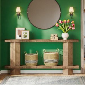 Consolle in Legno da 71 Pollici per Ingresso e Soggiorno, Tavolo da Divano Dietro il Divano - Product Image 1