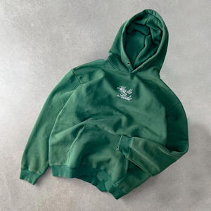 Sudadera con capucha personalizada para hombre, estilo streetwear, con estampado en relieve, para exteriores, OEM, sudaderas con capucha de invierno al por mayor, sudadera holgada bordada para hombre - Product Image 3