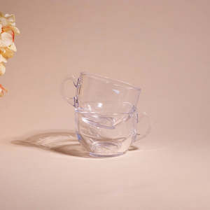 Juego de 2 Tazas de Té Redondas de Vidrio Transparente para Disfrutar de sus Bebidas Favoritas - Product Image 1