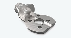 Support de fixation / support pivotant usiné CNC avec axe - Product Image 2