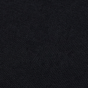 T-shirt en coton noir surdimensionné pour homme, col rond, manches courtes, couleur unie minimaliste, respirant, tricoté, coupe régulière, longueur normale - Product Image 5