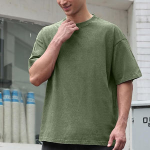 Camiseta Oversize de Moda Urbana para Hombre y Mujer, Lavado Ácido, Ajuste Relajado Personalizable para Programas de Marca - Product Image 2