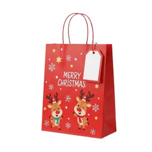 Vietnam Manufacturer Reinforced Bottom <b>Christmas</b> <b>Shopping</b> Paper <b>Bags</b> Bulk Wholesale Custom Printed Holiday Carrier <b>Bag</b> - Product Image 3