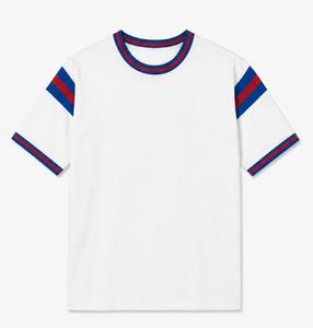 T-shirt décontracté à manches courtes pour homme, en coton/spandex écologique, tricoté ample et respirant – Fournisseur OEM - Product Image 1