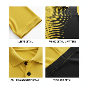 เสื้อโปโลผู้ชายแขนสั้นคุณภาพสูง OEM ป้องกันริ้วรอย ระบายอากาศได้ดี ผ้าถัก ปักลายได้ตามสั่ง สำหรับฤดูร้อน - Product Image 6