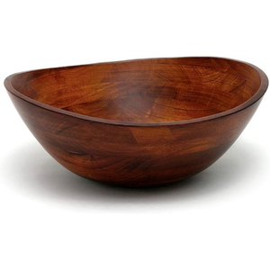 Tazón de servir de madera de mango natural ecológico, hecho a mano, apto para alimentos, para ensaladas y frutas, para la cocina del hogar y la mesa del restaurante. - Product Image 3
