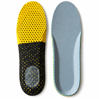 Semelles intérieures de sport en tissu respirant, coton, EVA, TPR, légères, durables, souples, absorbant les chocs, pour la course et la marche, vente en gros