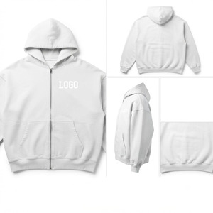 รับผลิตเสื้อฮู้ดซิปแบบหนาสำหรับผู้ชาย OEM ODM แบบสั่งทำพิเศษ แจ็คเก็ตฮู้ดโอเวอร์ไซส์ ผลิตภัณฑ์สั่งทำแบรนด์ส่วนตัว ขายส่งจากโรงงาน - Product Image 6