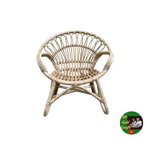 Silla de Ratán Tejida Natural, Proveedor de Muebles de Exterior con Estilo Artesanal para Jardín, Patio y Espacios de Hostelería - Product Image 1