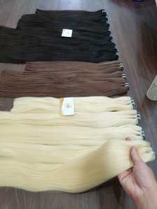 Pour Genius Weft 100% Réel Vierge Vietnamien Remy Extensions de Cheveux Ombre Couleur Claire Cuticule Aligné Bande Cheveux Blanchi Geni - Product Image 5