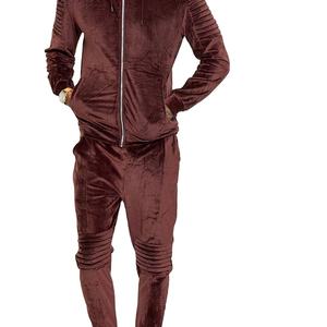 Ensembles de vêtements de sport de jogging et veste d'hiver à cordon de serrage sur toute la longueur et respirable pour hommes - Product Image 3