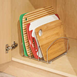 Stainless Steel Kitchen <b>Rack</b> for <b>Baking</b> <b>Trays</b> Chopping Boards Countertop Organizer Storage <b>Rack</b> Modern Rectangle Design - Product Image 2