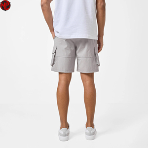 Pantalones Cortos Cargo Ligeros de Secado Rápido e Impermeables para Hombre, Cintura Elástica, Deportivos, con Logotipo Personalizado - Product Image 4