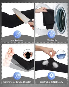 Manchons de compression professionnels noirs unisexes pour les bras – Améliore la circulation sanguine et les performances – Manchons rafraîchissants - Product Image 3