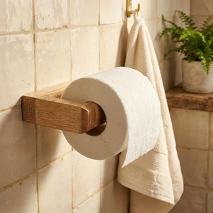 Wood <b>Toilet</b> Paper <b>Roll</b> <b>Holder</b> Modern Reusable Top Selling Sale Single Tier Bathroom Storage Rack - Product Image 1