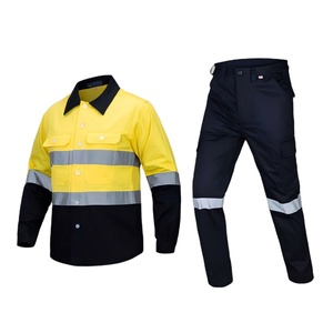 Ropa de trabajo de alta visibilidad de construcción, ropa de trabajo de alta calidad, monos uniformes duraderos, camisa reflectante de seguridad Industrial para hombres - Product Image 1