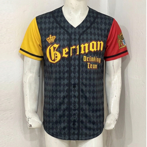 เสื้อเบสบอลแบบซับลิเมชั่นสั่งทำพิเศษ - โพลีเอสเตอร์แห้งเร็ว ขายส่ง OEM คุณภาพสูง ระบายอากาศได้ดี สำหรับผู้ชายและเยาวชน - Product Image 2