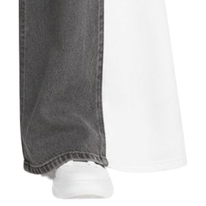 Charcoal Gray <b>Women</b> Wide Leg <b>Jeans</b> High Waist Loose Fit Denim Pants Casual Streetwear Fashion Trousers Trendy Baggy Style - Product Image 3