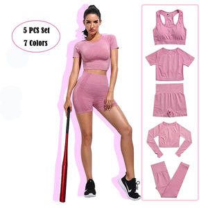 Conjunto Deportivo de Yoga para Mujer, Transpirable y Ligero, de Alta Calidad, con Top Deportivo y Leggings de Alta Elasticidad para Uso Diario en el Gimnasio y Yoga - Product Image 5