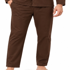 Pyjama thermique respirant pour homme, ensemble haut à manches longues et pantalon assorti, coupe confortable, col rond classique - Product Image 5