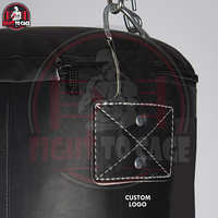Sac de frappe d'angle pour boxe en cuir noir pur, résistant aux déchirures, avec rembourrage EPE haute résistance pour absorption des chocs