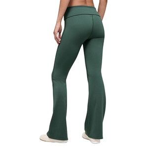 Pantalon de yoga taille haute évasé antibactérien pour femme, legging coupe bootcut, jambe large, bas de cloche, vêtements de sport et de fitness - Product Image 4
