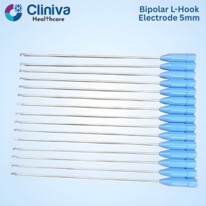 <b>Laparoscopic</b> Bipolar L-Hook Electrode 5mmx330mm Manual <b>Laparoscopic</b> <b>Instruments</b> Surgical <b>Instrument</b> Set - Product Image 2