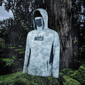 <b>UV</b> <b>Protection</b> Sun <b>Hoodie</b> Outdoor Sports Wear Custom Logo Fishing <b>Hoodie</b> for Men - Product Image 4