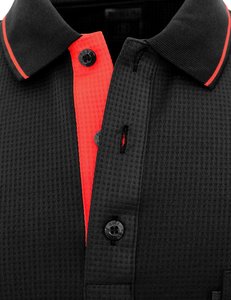 Camisa Personalizada para Hombre, 100% Algodón, Manga Corta, Cuello Acanalado, Botones, Color Sólido, Transpirable, Tejida - Product Image 6