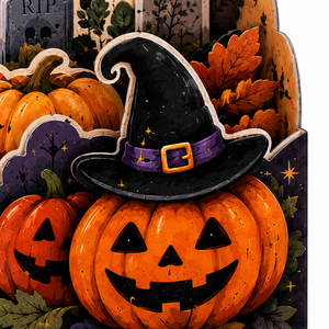 Carte de vœux 3D pop-up de luxe personnalisée, design Halloween, en papier fait main, fabricant OEM/ODM, vente en gros, usine - Product Image 3
