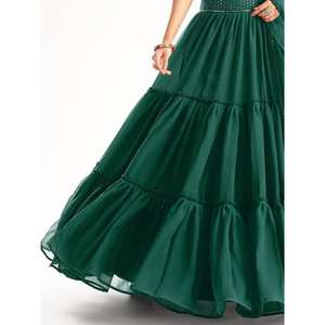 Impressionnant vert paillettes Georgette Party Wear Lehenga Choli avec Dupatta - Product Image 3